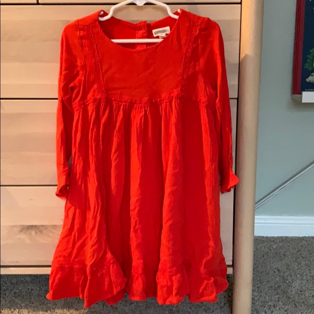 Gymboree Red Dress with lace and ruffle detail